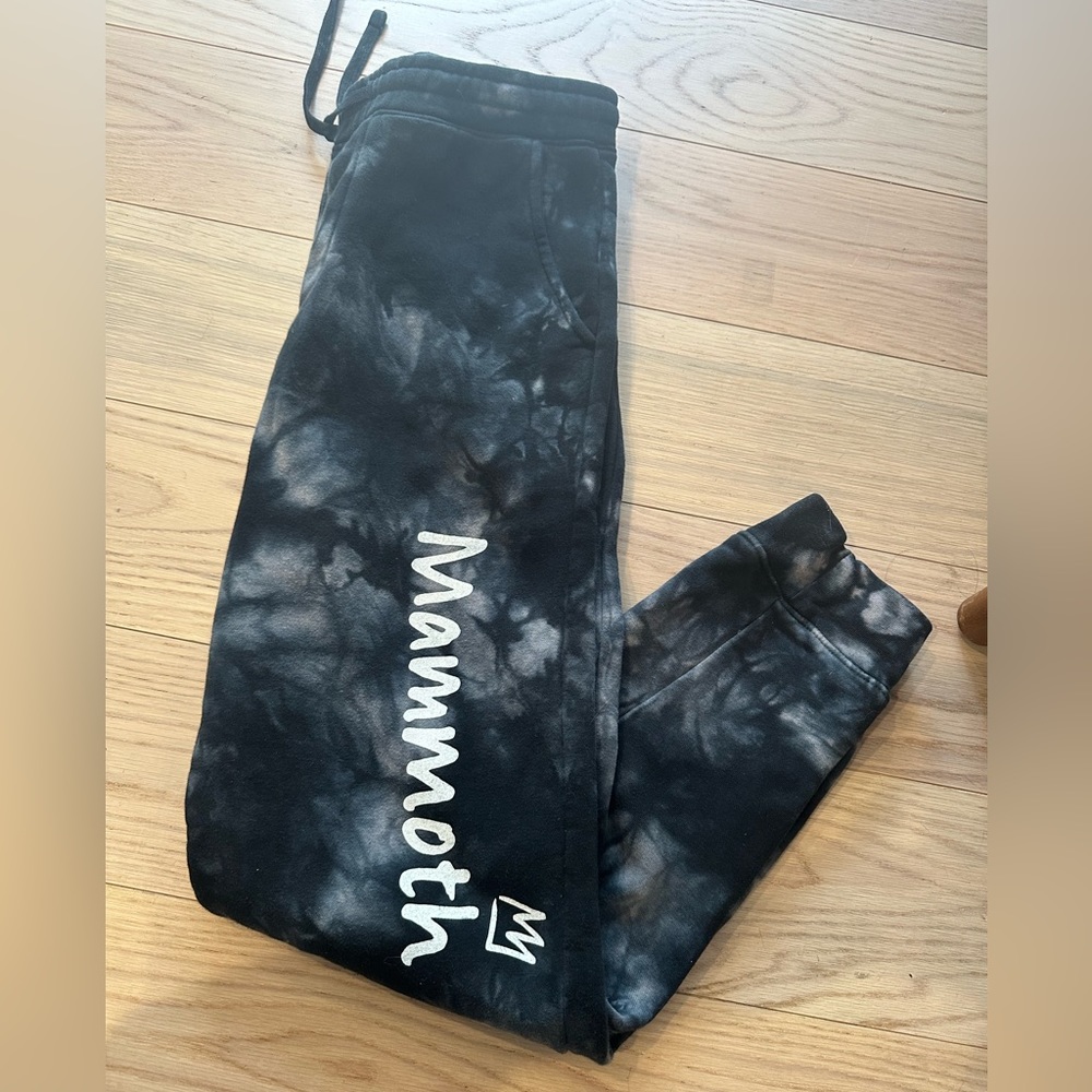 Mammoth Black Tie Dye sweatpants legging size S